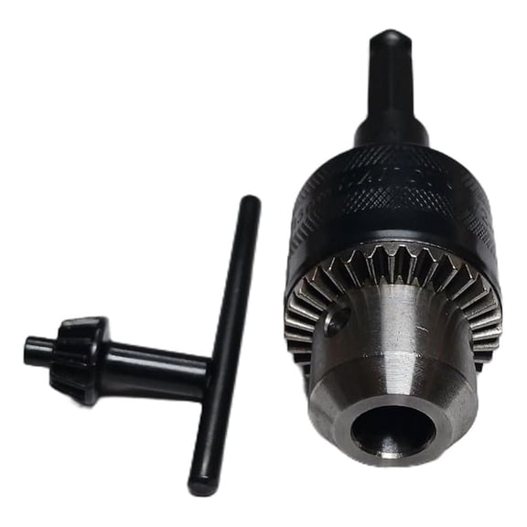 USA-Made 1/2" Light Duty Chuck with 7/16" Shank Adapter - SHJAC14LD - Heavy Duty Drill Chuck, 0-1/2" Capacity, 1/2-20 Mount, Left Hand Screw