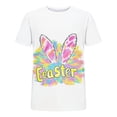 thumbnail image 2 of Craaazy Women's Spring Casual Easter Print Crew Neck Short Sleeve T-Shirt for Vacation and Everyday Outfits Gifts, 2 of 5