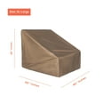 thumbnail image 6 of Heavy Duty Patio Sofa Chair Cover for Outdoor Furniture UV Water & Weather Resistant (Size: XL Large), Brown, 6 of 9