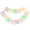 Pink Green Purple, variant on Happy Birthday Banner Party Bunting Colorful Signs for Rainbow Birthday Decorations Nursery Hanging Decor