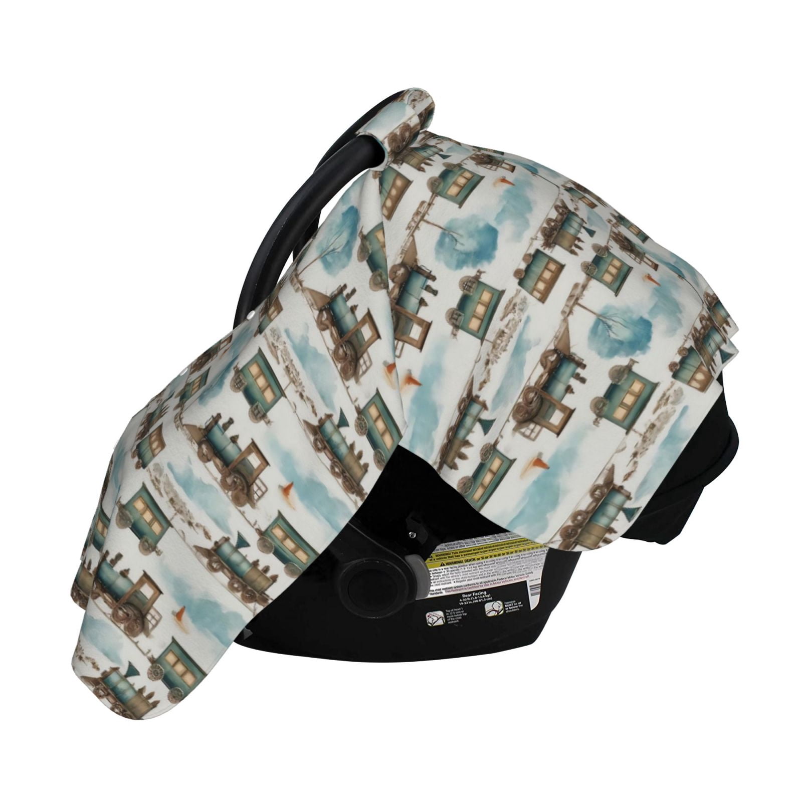 Naloa Transport Train Baby Car Seat Cover, Breathable Baby Carrier Cover, Multiuse Baby Carrier Cover & Nursing Breastfeeding Cover