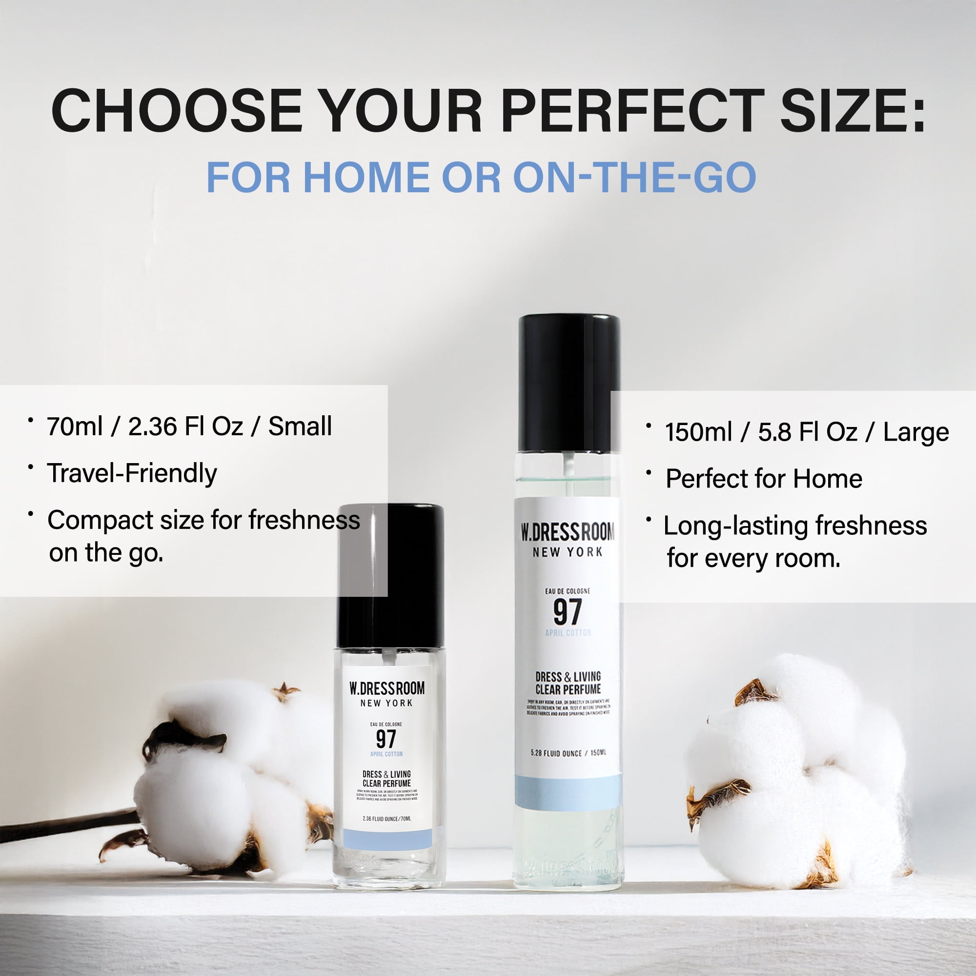 W.Dressroom No.97 April Cotton Scent, Anti-Bacterial