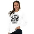 thumbnail image 3 of Thank God For Hunting Season Antlers Long Sleeve TShirt Men Women Brisco Brands S, 3 of 5