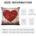 thumbnail image 5 of COMIO  Valentines Pillow Covers Red Love Heart Decor Throw Pillows Case for Couch Valentine's Day Anniversary Indoor Outdoor Decorative Cushion Cases for Sofa Bed Decorations, 5 of 5