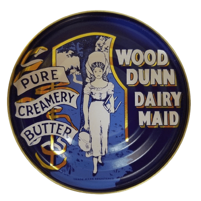 Mantequilla Azul Cremosa Pura Lata 340g Wood Dunn Dairy Maid
