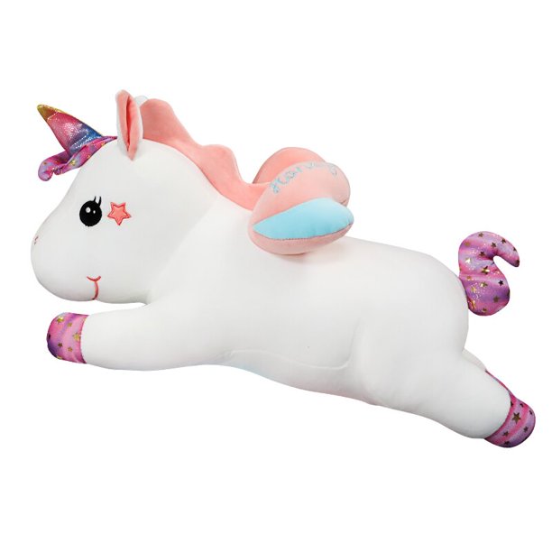 Huggable Large Size kawaii Unicorn Plush Toys 3 Styles Stuffed Animal Unicorn Horse Doll Soft Children Home Decor Gifts Pillow zhangmengya LED