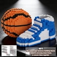 thumbnail image 4 of Basketball with Sneaker Micro Building Block Set, Large Realistic Basketball with Shoes Stand STEM Building Bricks, Sport Basketball DIY Model Enthusiasts Easter's Day Gifts for Teen, Adult, 4 of 9
