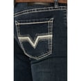thumbnail image 4 of Rock & Roll Denim Men's And Revolver Dark Vintage Wash Slim Straight Stretch Dark Medium Wash 31W x 34L  US, 4 of 4