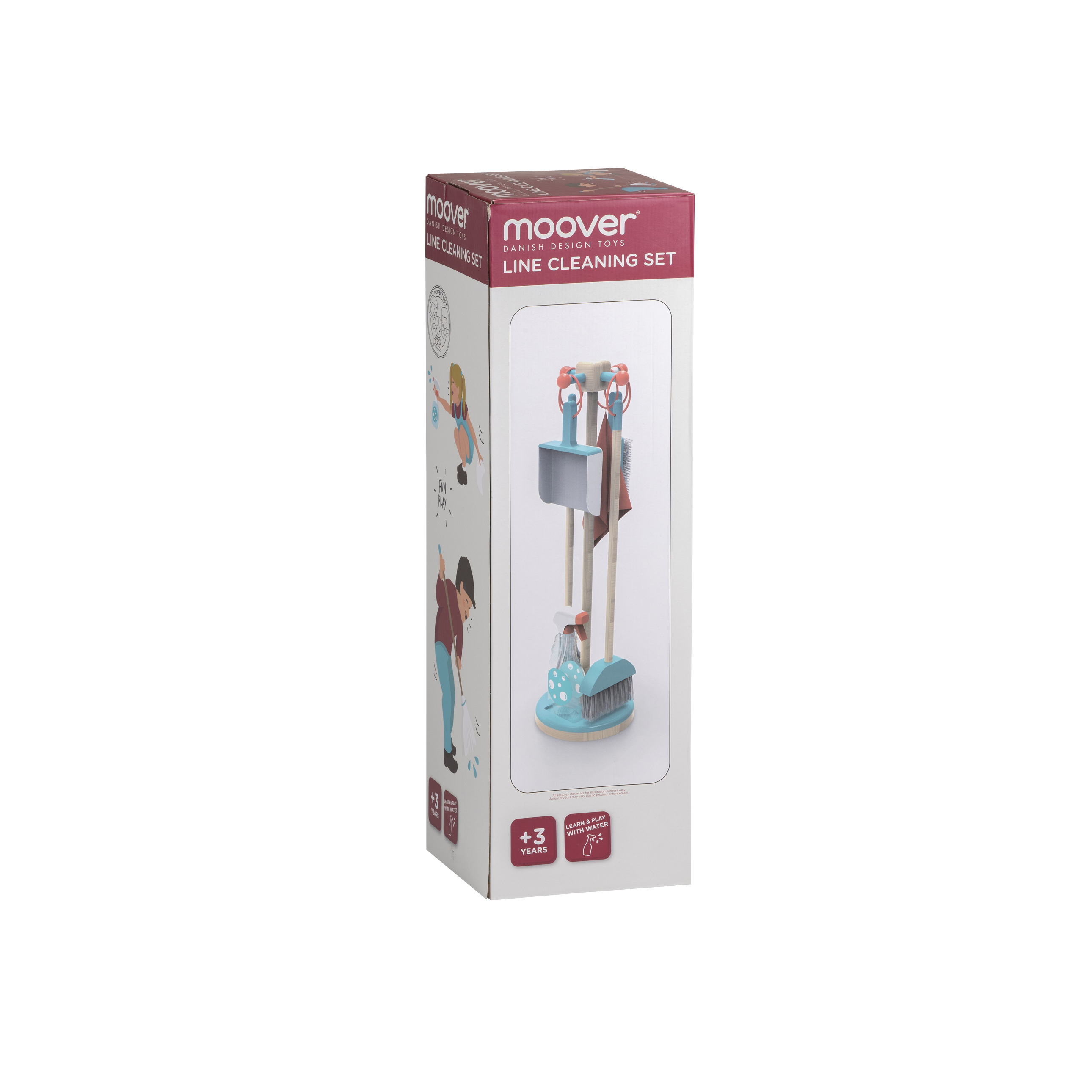 wooden toy cleaning set