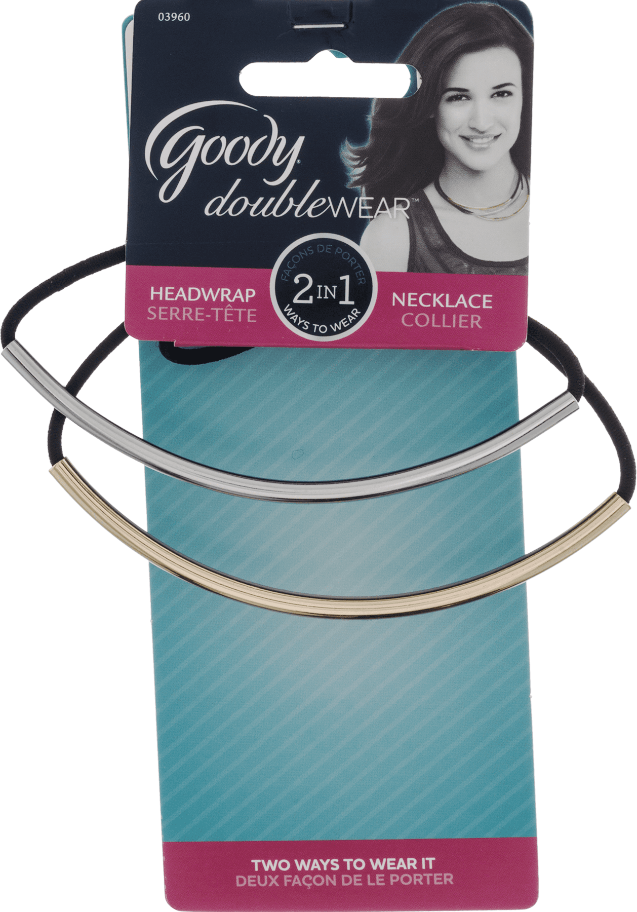 GOODY DOUBLEWEAR 2 IN 1 HEADWRAP//NECKLACE 2 PCS - 03960