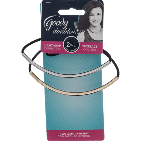 DoubleWear Headwraps Headband/Necklace, 2pk