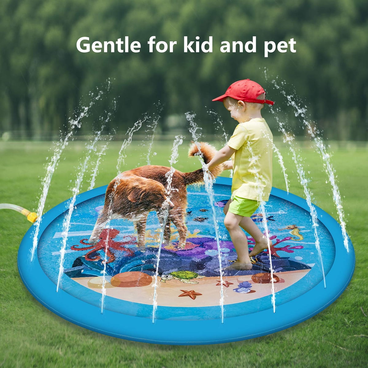 Water Sprinkler Mat Pets Play Mat Game Children's Play Pat Baby Water Spray Pad 