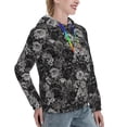 thumbnail image 6 of Lsque Rose Flowers Pattern Casual Women's Hoodie,Hooded Sweatshirt with Kangaroo Pocket,Pullover Hoodie with Eye-catching Drawstrings-Medium, 6 of 7