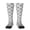 2 Black-2, variant on Retro sketch flower lines Knee Socks, High Socks Long Stretchy Sock Women Knee High Stocking, Long Socks for Women