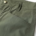 thumbnail image 6 of lcziwo Beach Shorts for Men Big and Tall Summer Casual Cargo Shorts with Multiple Pockets Solid Color Hiking Fishing Chino Shorts Army Green XXXXXL, 6 of 9