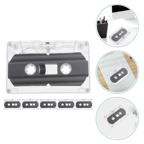 CHICHUMID 6 Pcs Blank Cassette Tapes for DIY Retro Style and Greeting Recording