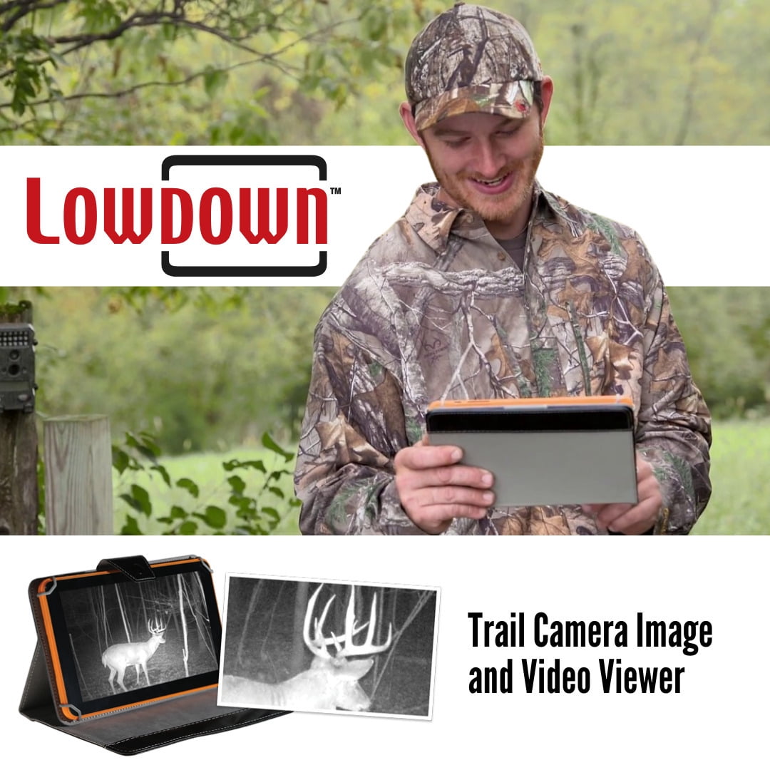 LOWDOWN 2 High-Speed Trail Camera Image and Video Viewer Bundle with LOWDOWN Custom-Fit Shoulder Bag with Padded Compartment and Adjustable Shoulder Strap (Black) (2 Items)