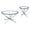 Chrome - 2-Piece, variant on Brooke 2-piece Round Coffee and End Table Set Chrome