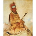 thumbnail image 2 of George Catlin 15x18 Gold Ornate Wood Frame and Double Matted Museum Art Print Titled - W’Y-Ee-Yogh, Man of Sense, a Brave (1832), 2 of 4