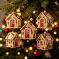 thumbnail image 6 of Clearance! Christmas 3D Wooden House Art DIY Kit Relaxing Craft, Holiday Christmas Handmade Pearl Art Kit Decoration Gifts Kidults Craft for Family Holiday Activity Christmas Gift #26, 6 of 6