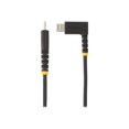 thumbnail image 3 of StarTech.com 3ft (1m) Durable USB-C to Lightning Cable - Right-Angled Heavy Duty Aramid Fiber USB Type-C to Lightning Charging/Sync Cord - Apple MFi Certified - Rugged iPhone Lightning Cable - Lightning cable - 24 pin USB-C male to Lightning male - 3.3 ft - black, 3 of 5