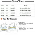 thumbnail image 2 of Bigersell Full-Coverage Bras for Women U-Neck Mesh Push up Bra No Underwire Comfort Soft Lace Bras Hook and Eye Closure Wireless Bralette S-8-Black 40, 2 of 4