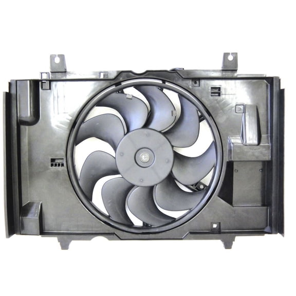 Dual Radiator and Condenser Fan Assembly - Pacific Best Inc. Fit/For NI3115141 09-14 Nissan Cube Base, 09-09 S-Model