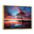 thumbnail image 2 of Designart "Blue Black Sky Euphony II" Landscapes Floater Framed Canvas Art Print, 2 of 7