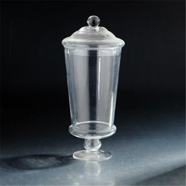 15-ounce Premium Quality Clear Plastic Apothecary Jar2 Pack 