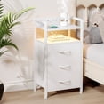 thumbnail image 2 of Mesa de Noche Lazzanto con Luz LED y Puertos USB, 2 of 7