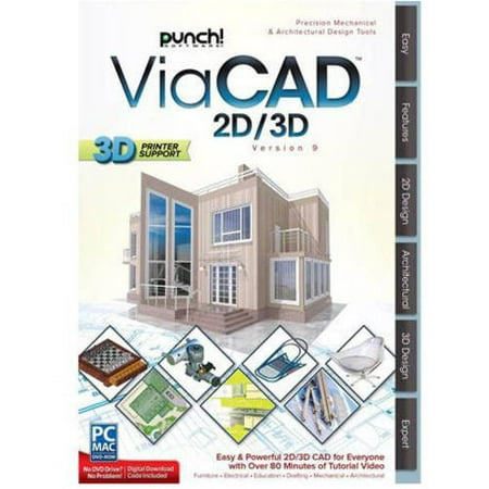 WD Encore 8133210 Punch ViaCAD 2D/3D V9 for Mac (Email