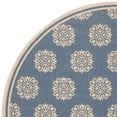 thumbnail image 4 of SAFAVIEH Outdoor LND181N Linden Collection Cream / Blue Rug, 4 of 6