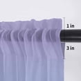 thumbnail image 5 of Ombre Blue Purple Valance Curtains for Kitchen/Living Room/Bathroom/Bedroom Window, Rod Pocket Small Topper Half Short Window Curtains Voile Sheer Scarf, Colorful Painting 42"x12", 5 of 8