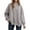 Light Gray, variant on SGMVNU Women Sweaters Oversized Knit Sweater Casual Long Sleeve Pullover Tunic Top Soft Comfortable Winter Fall Fashion Loose Fit Crewneck Split Hem Knit Outwear Coffee L