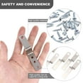 thumbnail image 4 of 10pcs Picture Hanging Kit Z Bar Clip Rail Bracket Hanger Lock with 30pcs Screws, 4 of 9