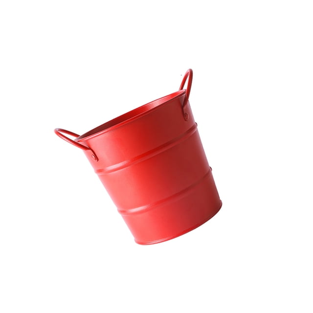 Matsuzay Cubos de comida de metal con asas Cubos de hielo y papas fritas para artículos de fiesta Juegos de accesorios de baño No.2 Matsuzay HA044674-02