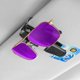 thumbnail image 4 of 2 piezas de soporte para gafas de sol para visera de coche, soporte para gafas de sol con clip para colgar gafas de sol para coche, clip de doble extremo, 4 of 5
