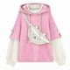 thumbnail image 1 of Sudadera con capucha de anime con diseño de oso estético Harajuku para mujer, estilo coreano Kawaii, ropa de calle de cuello redondo, ropa Kpop de otoño e invierno, tops beige, 1 of 5