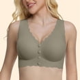 thumbnail image 3 of MEICHEN Jelly Push Up Bras for Women Trendy Solid Front Closure Full Coverage Tshirts Bras Seamless Underwear, 3 of 4