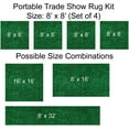 thumbnail image 7 of Trade Show Booth Display Flooring Carpet Rugs (Set of 4) and 1 Roll Double Sided Carpet Tape. Light Weight and Flexible Material for Easy Transport., 7 of 7