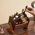 thumbnail image 4 of Organizador de joyas de madera, caja de almacenamiento de maquillaje de nogal macizo for tocador, soporte de joyería, decoración del hogar, 4 of 6