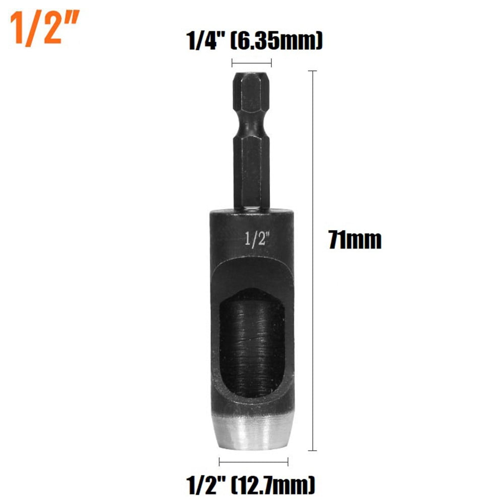 Perforatrice en cuir - ZGEER - Lot de 12 poinçons creux ronds - Acier au carbone - 12 tailles