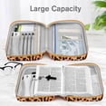 thumbnail image 6 of FINPAC Bible Cover, Carrying Book Case Church Bag Bible Protective with Handle and Zippered Pocket, Perfect Gift for Men Women Father, Leopard, 6 of 8