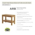 thumbnail image 4 of ARB SYSTEMS INC Teak Shower Bench Coach 24" (60 cm) with shelf, 4 of 5