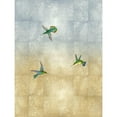 thumbnail image 3 of Blake, Madeline 12x14 Black Modern Framed Museum Art Print Titled - Hummingbirds in Flight I, 3 of 5