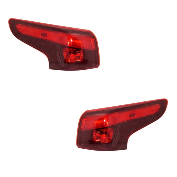 For Nissan Rogue Sport 2017 2018 2019 Tail Light Assembly Driver and Passenger Side | Pair | Outer | Red Lens | Replacement For NI2804117, NI2805117 | 26555-6MA0A, 26550-6MA0A