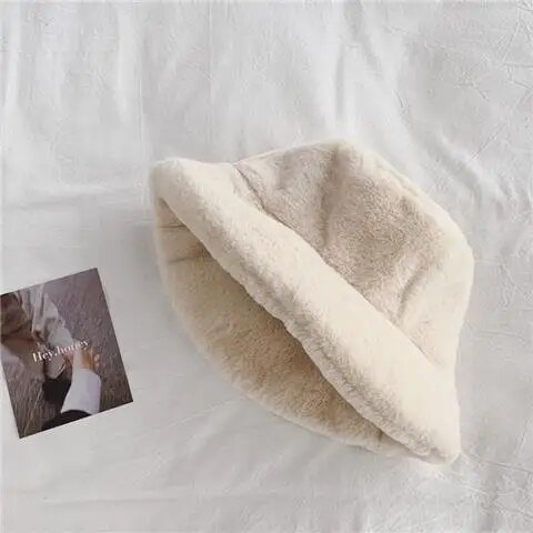 Sombreros de pescador cálidos de estilo coreano para mujer, accesorios suaves al aire libre para vacaciones, moda de invierno