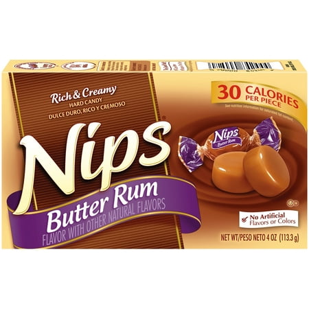 Lifesaver Rum - NIPS Butter Rum Hard Candy, 4oz (Box of 12)