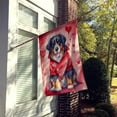thumbnail image 3 of Bernese Mountain Dog My Valentine House Flag, 3 of 7