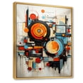 thumbnail image 2 of Designart "Fusion of the Future III" Abstract Collages Floater Framed Wall Art Living Room, 2 of 7